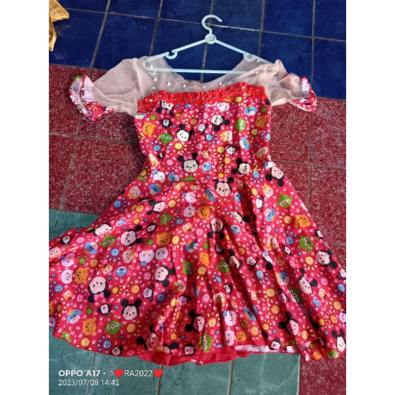 Mini dress/penyanyi/dangdut/merah