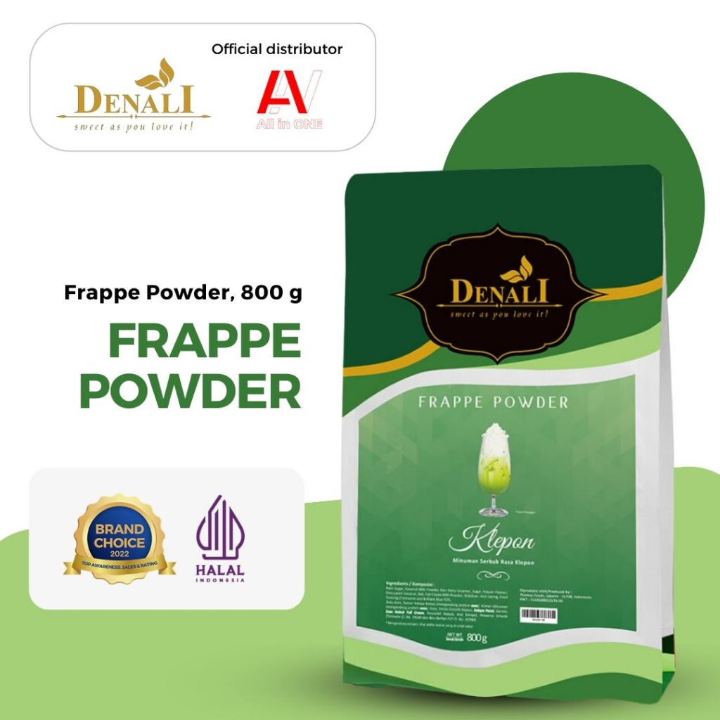 

Denali Frappe Powder 800g - Klepon