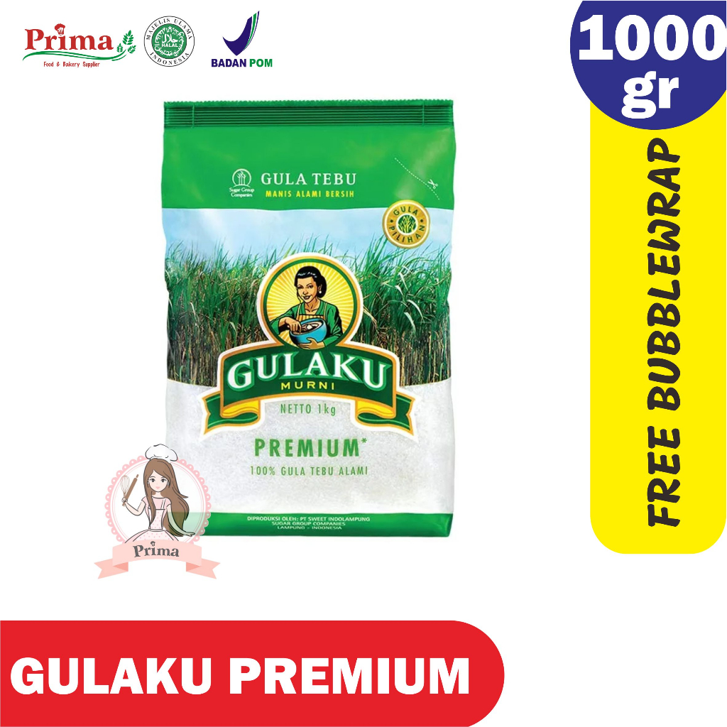 

Gula pasir - Gulaku premium hijau 1kg