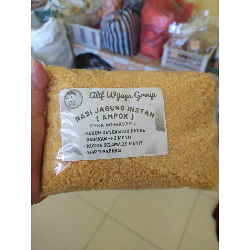 

Ampok/ nasi jagung instan