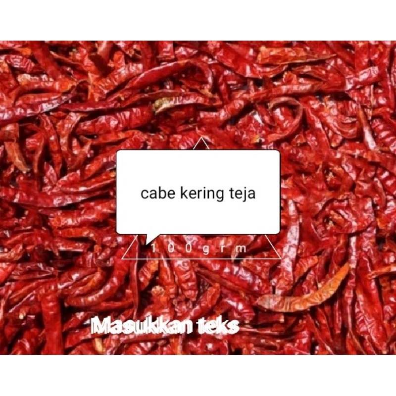 

1kg cabe /cengek kering teja,kualitas sangat merah pedas1 kg