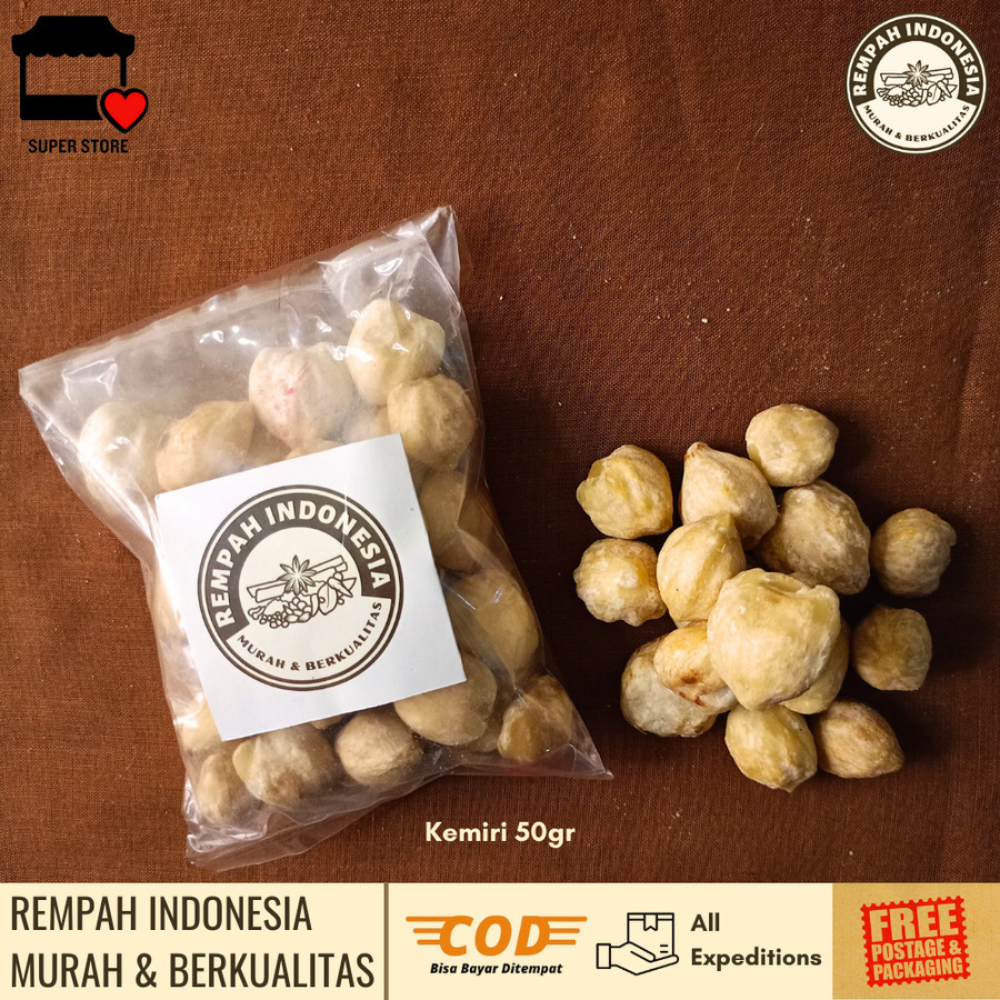 

Kemiri Organik | Candlenut | Bumbu Dapur | Bumbu | Biji Kemiri | Rempah Ekonomis 50 Gram | Kemiri Asli | Kemiri Murah | Kemiri Utuh | Kemiri | Herbal