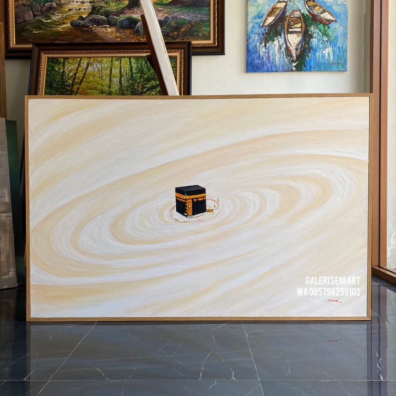 lukisan kabah baitullah | lukisan ruang tamu