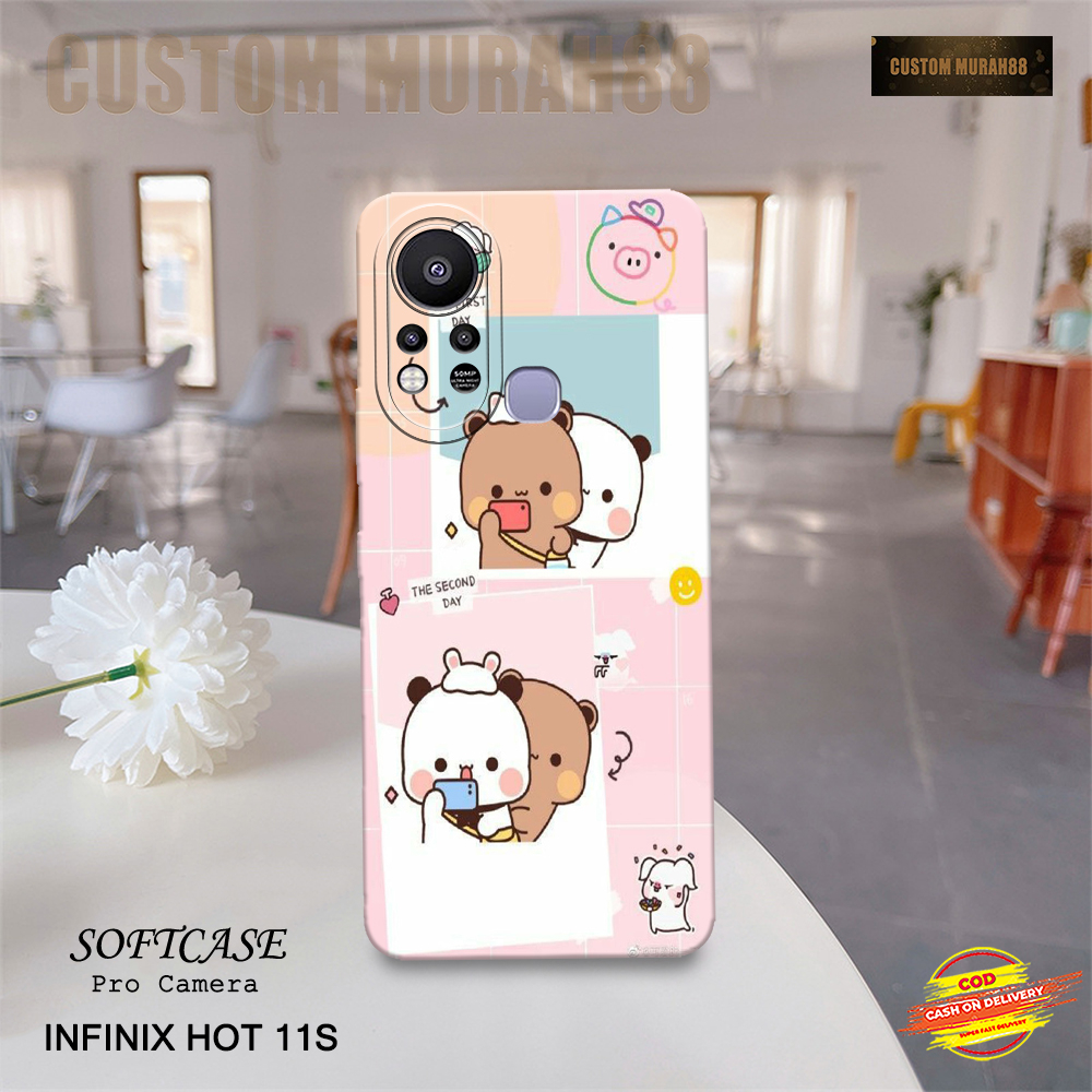 Case Infinix Hot 11S Terbaru - Fashion Case KARTUN - Casing Hp Infinix Hot 11S - Softcase Pro Camera