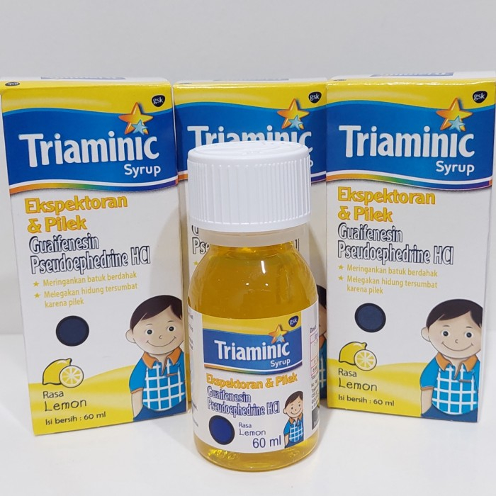 TRIAMINIC EKSPEKTORAN & PILEK 60 ML - Triaminic kuning