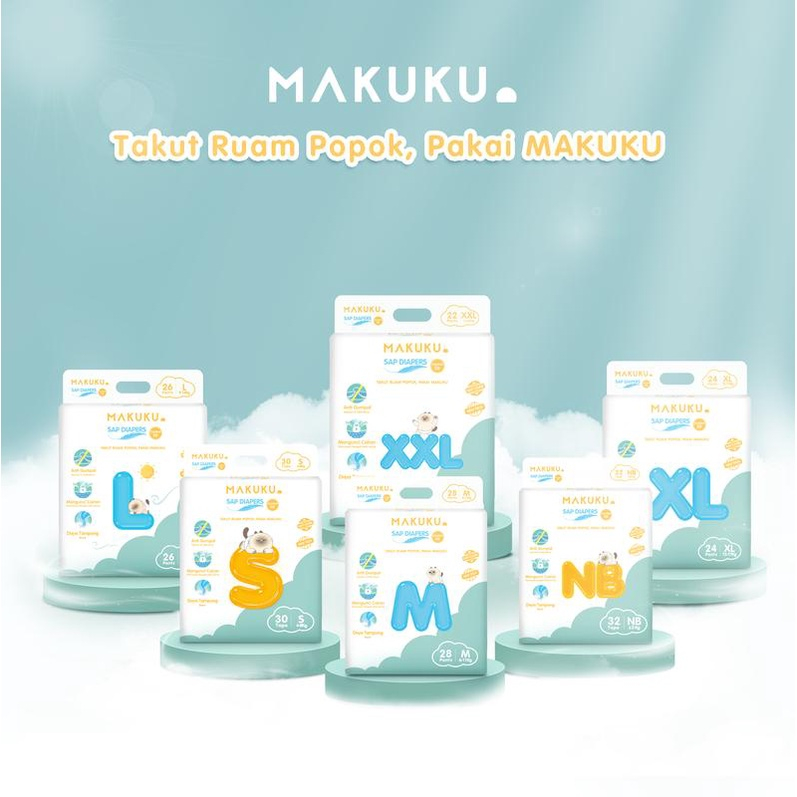 MAKUKU PANTS SAP DIAPERS/MAKUKU DIAPERS/DIAPERS MURAH/MAKUKU COMFORT FIT