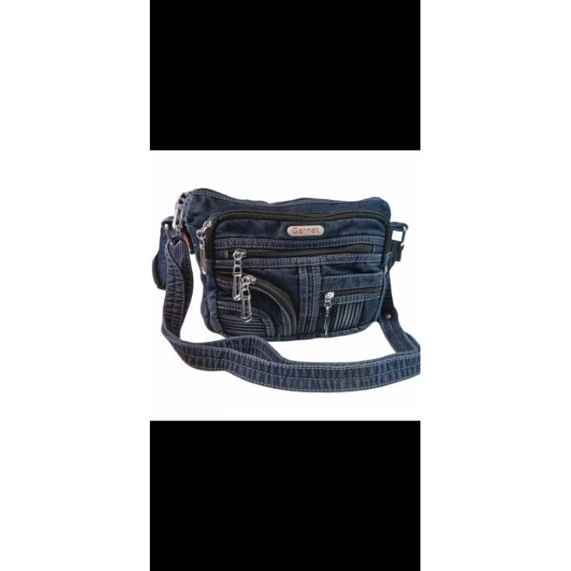 Tas selempang bahan jeans Garnet