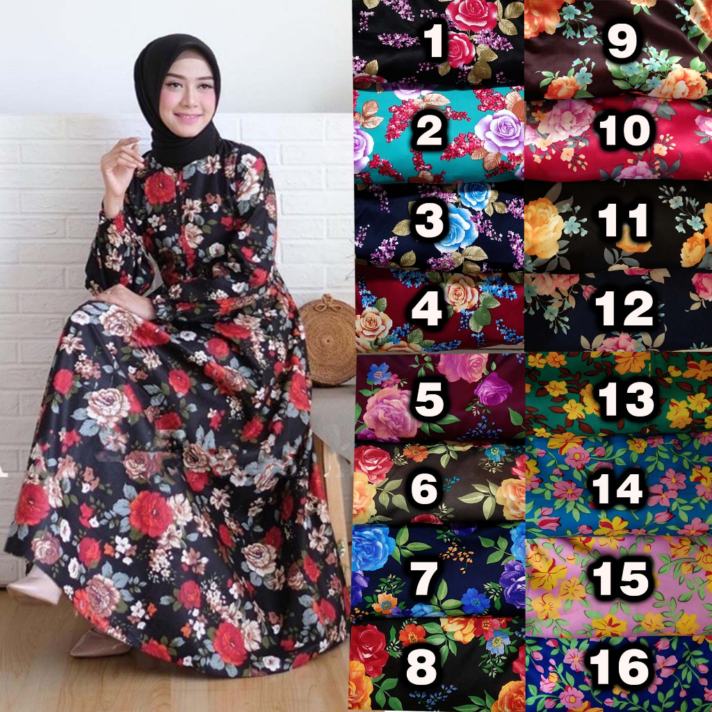 Gamis JUMBO Gamis hyget termurah gamis harian busu friendly resleting mayung lebar gamis ibu ibu gam