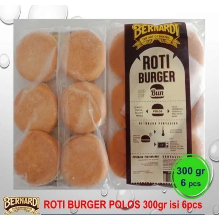 

Bernardi Roti Burger Polos 6 pcs