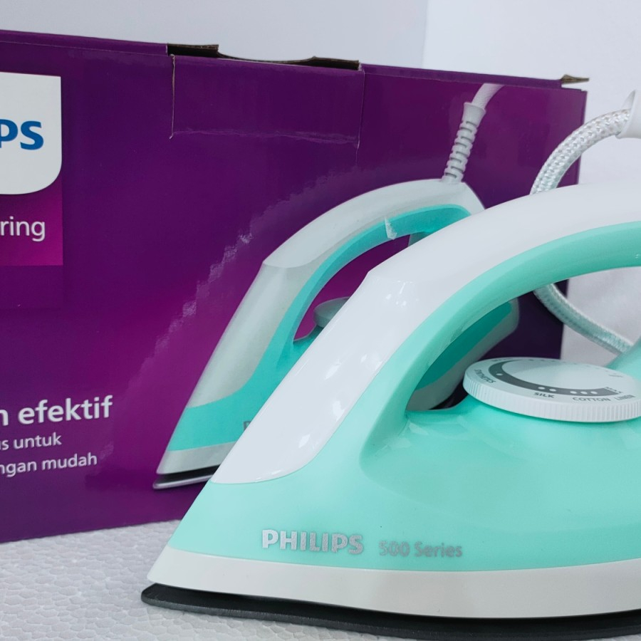 Gosokan philips seri 500/Philips dry iron seri 500 anti lengket/