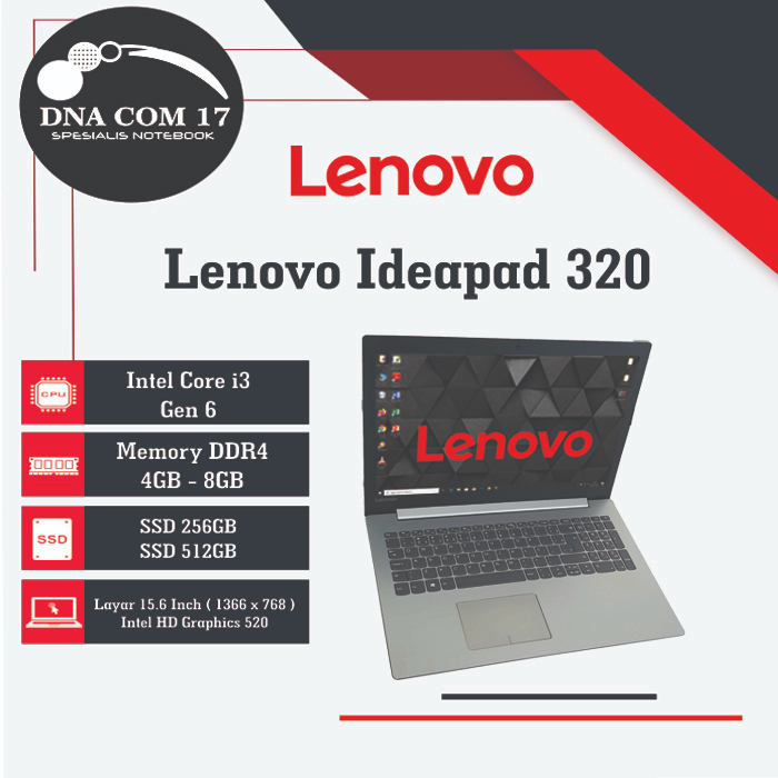 Laptop Murah Lenovo Ideapad 320 Core i5 Gen 7| 8GB - 16GB | 512GB Mulus / Berkualitasi / Bergaransi