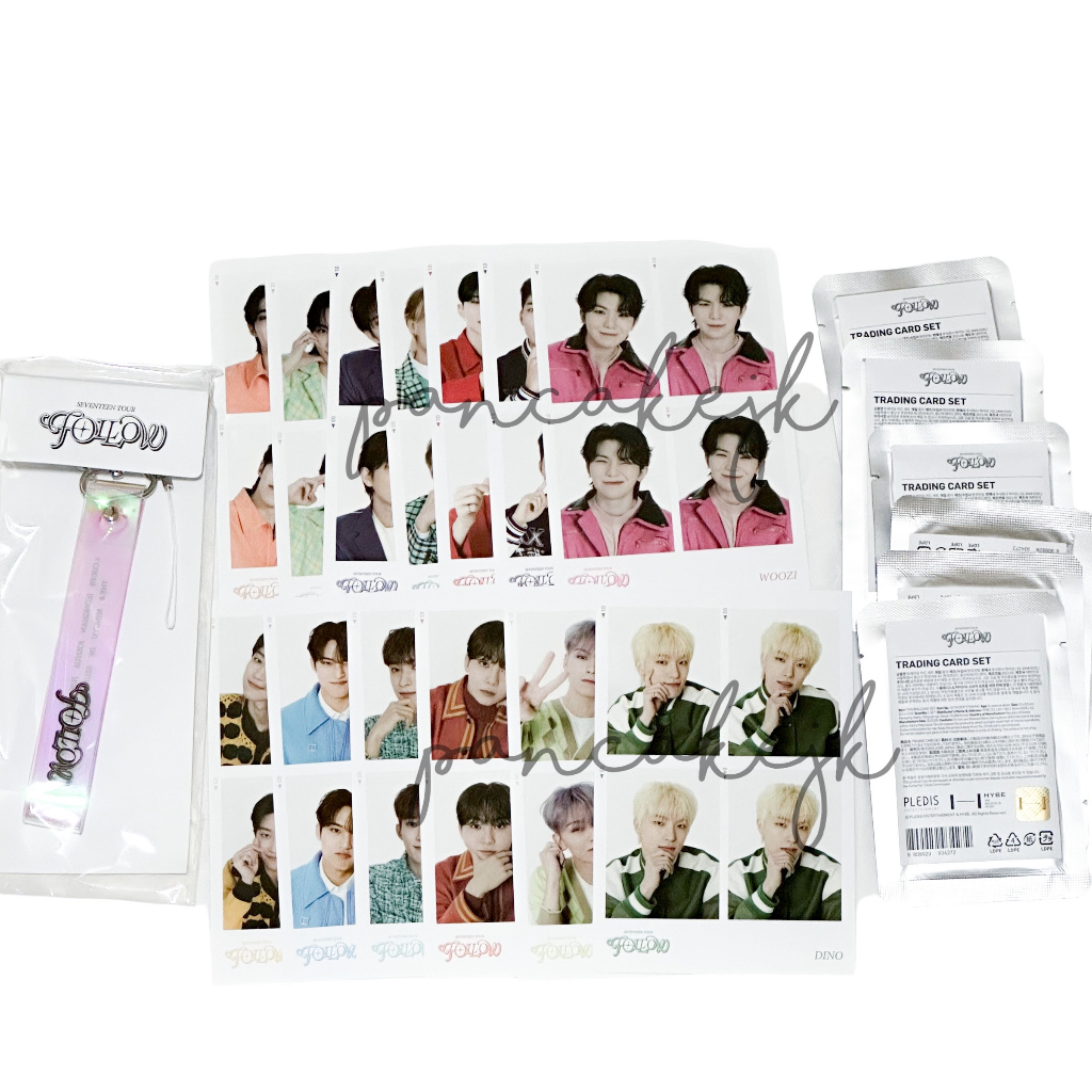 [ ready ] seventeen follow to seoul md sealed trading card 4 cuts photo photocard HKJ