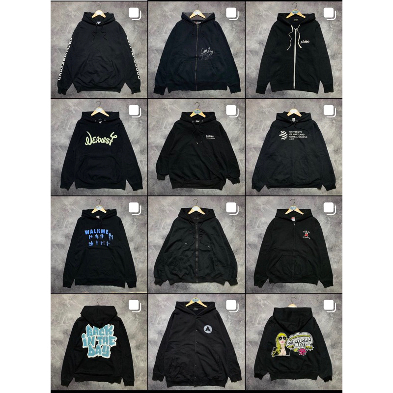 Hoodie & Ziphoodie Cowok cewek (Unisex) oversize lengan balon crop All tipe size lengkap M-L-XL-XXL-