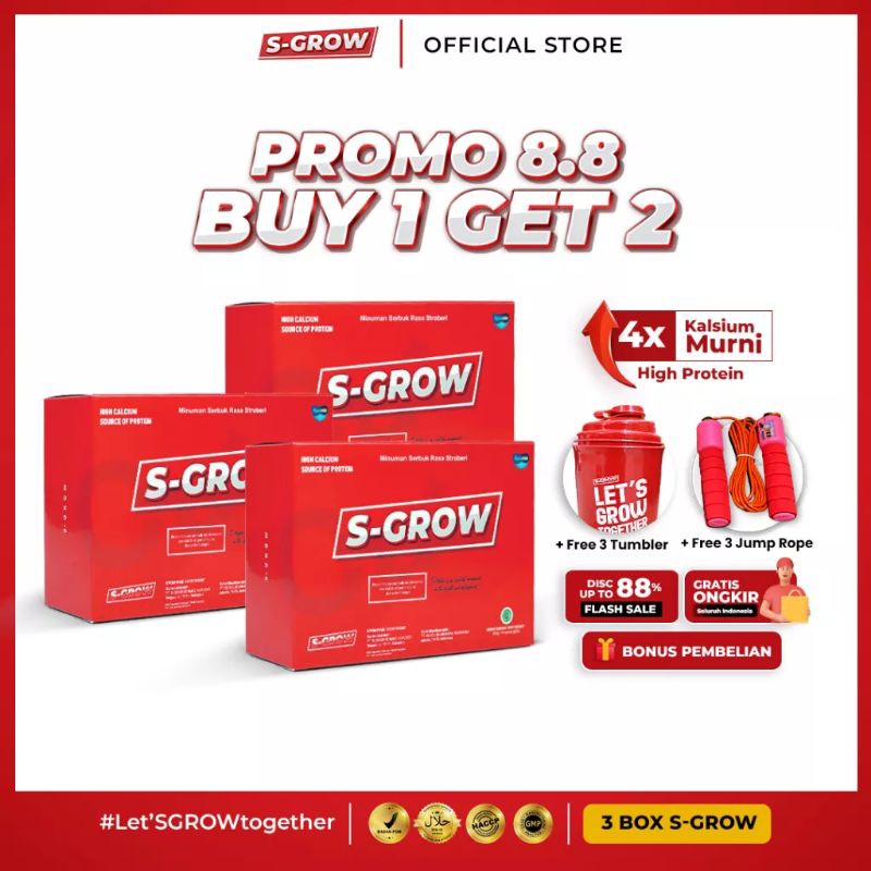 S'Grow peninggi badan