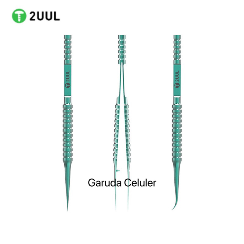RK PINSET TITANIUM GREEN 2UUL / 2UUL LUOWEI ULTRA PRECISE TWEEZER / 2UUL Ti02 Pinset Titanium Alloy