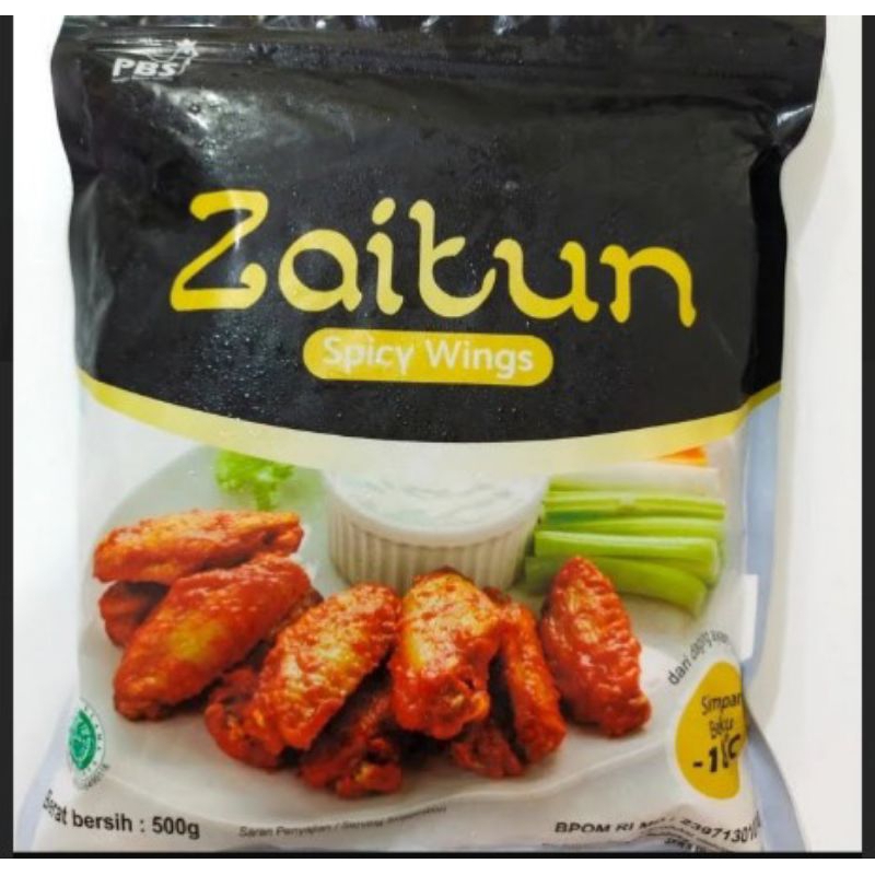 

ZAITUN SPICY CHICKEN WINGS 500GR