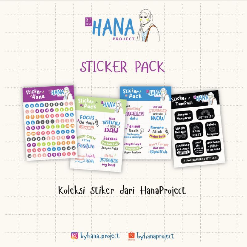 

Sticker Stiker Pack Lucu Motivasi Murah Keren byHanaProject