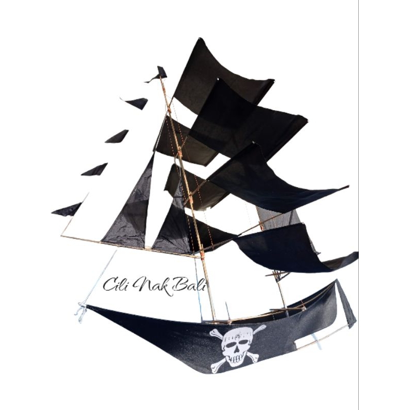 Layangan Bali murah perahu 3 dimensi polos size L