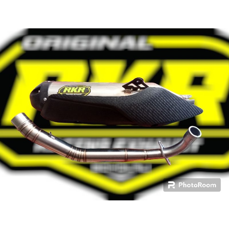 knalpot RKR rob 1 leher bending nmax new aerox new full sistem