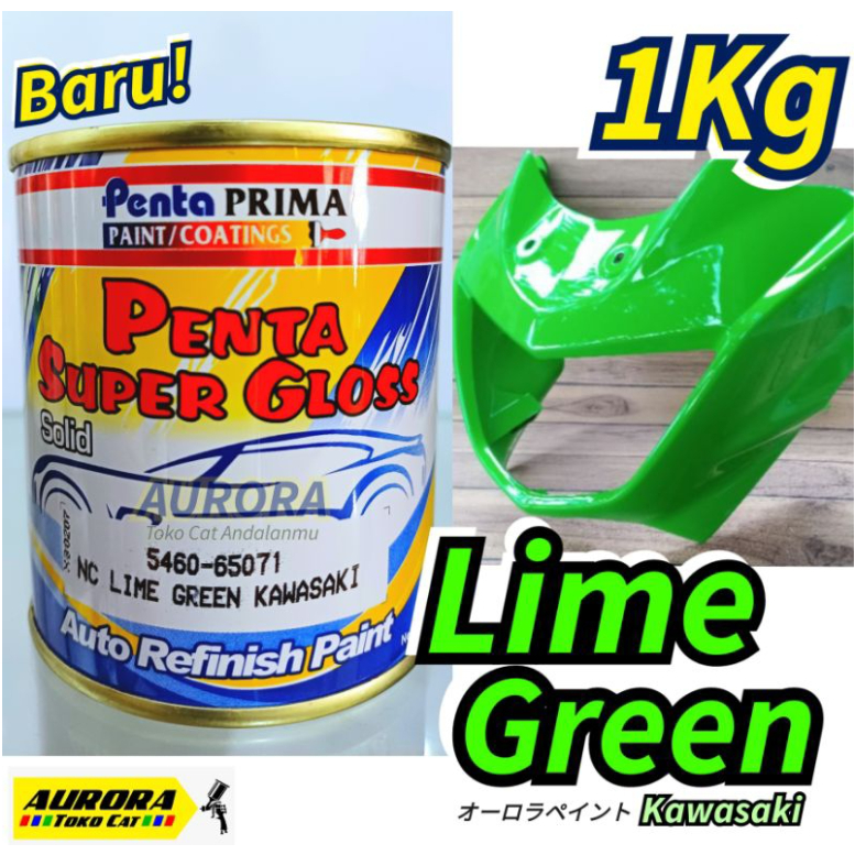 CAT HIJAU NINJA KAWASAKI PENTA SUPER GLOSS 1KILO / CAT DUCO NC 65071 LIME GREEN KAWASAKI