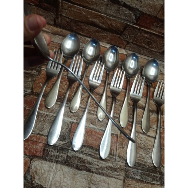 bima stainless sendok garpu makan besar