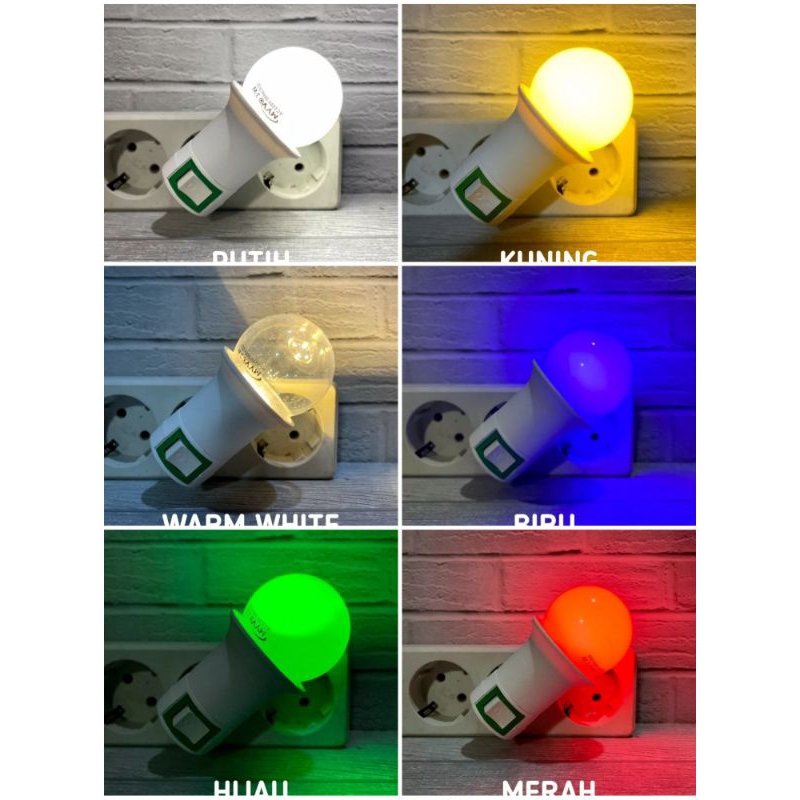 LAMPU KAMAR TIDUR LED 3 WATT + FITING SAKERAL LAMPU TIDUR HEMAT ENERGY