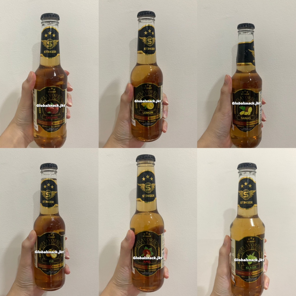 

STINGER MALT BERKARBONASI DRINK NANAS / KLASIK / PIR / DELIMA / LEMON / APEL