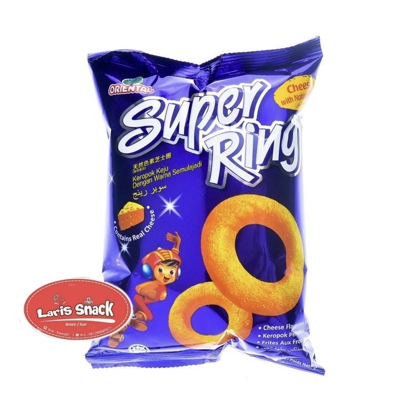 

Super Ring Oriental Snack Cheese Ring Rasa Keju 60gr