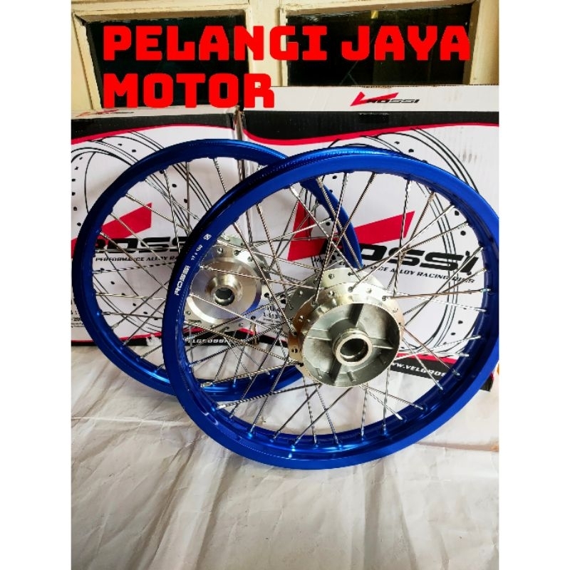 Sepaket V Rossi Velg  Vixion New - Vixion Nvl - tromol Set Jari Velg Ukuran 140 / 160 ring17