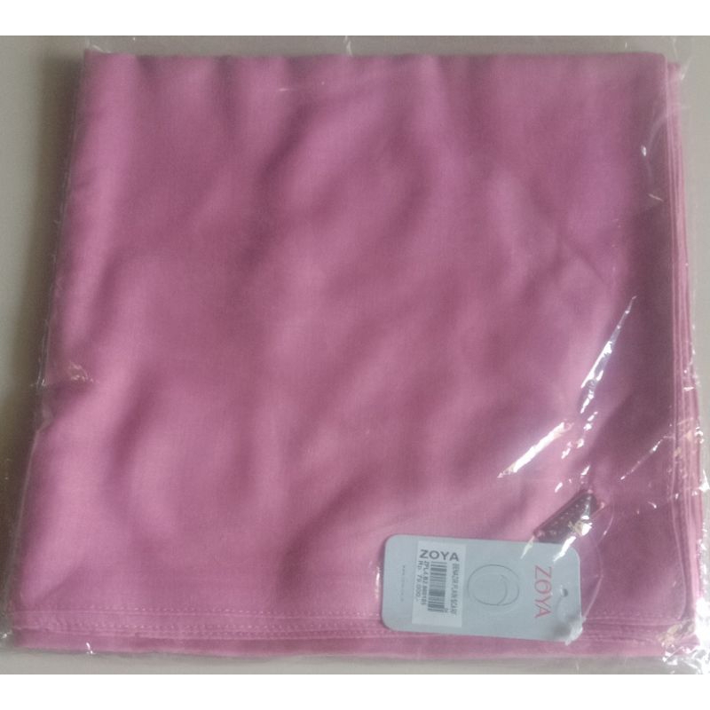 Zoya Benazir Plan Scarf Kerudung Hijab Segi Empat Polos jelbab Jilbab