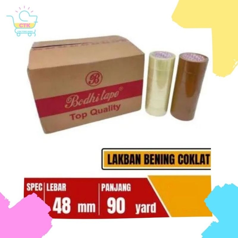 

CTK - Cortape Lakban OPP 2 inch Coklat Bening 72yard