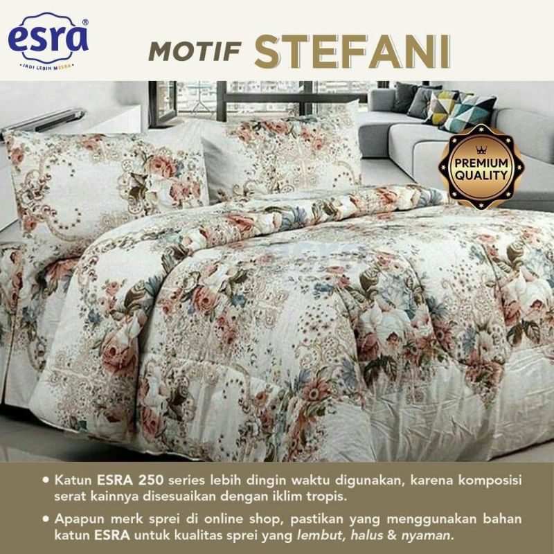 Set Bedcover Katun Esra Motif STEFANI