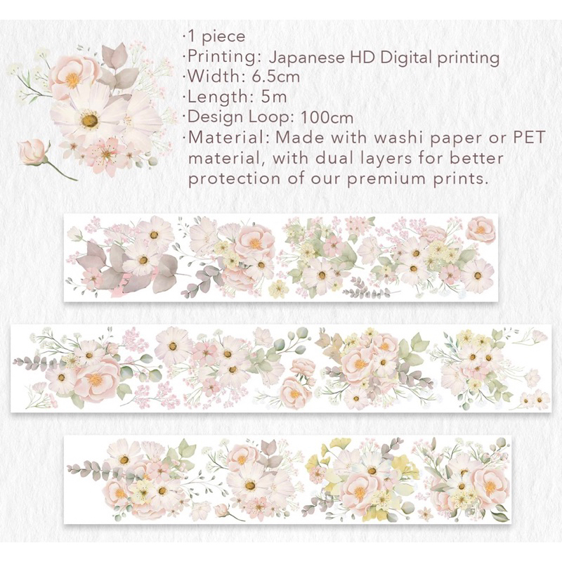 

sample 1loop WT blush pet tape