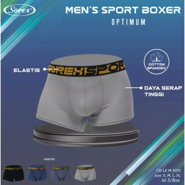SOREX Man Celana Dalam Boxer Sorex Super Soft | CD Pria Dewasa | Pakaian Dalam SegiEmpat .
