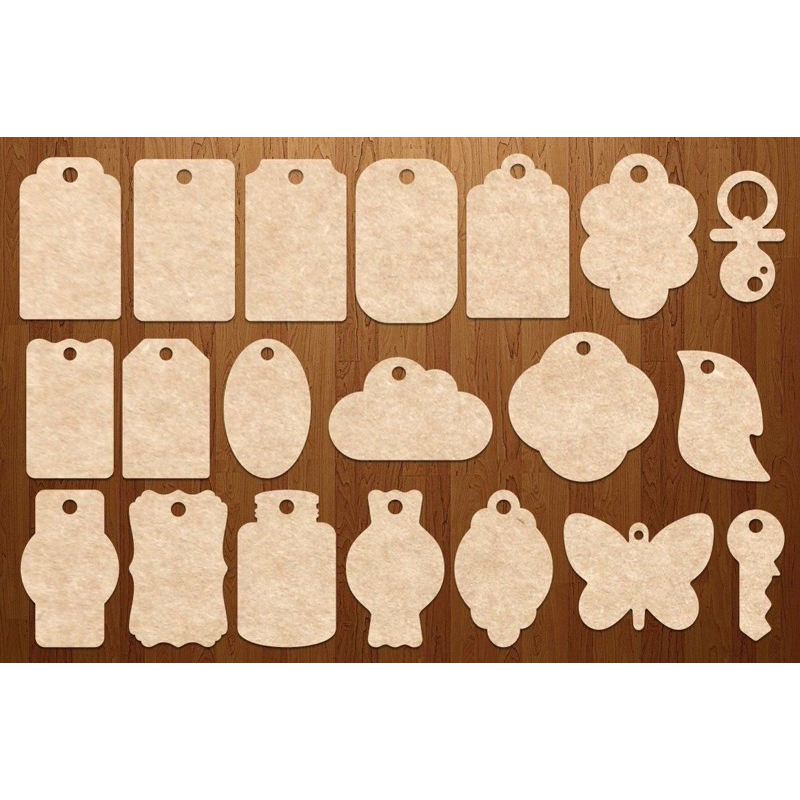 (anwd.studio)  custom hang tag Kraft souvenir - label kertas - hang tag kraft 200 gsm