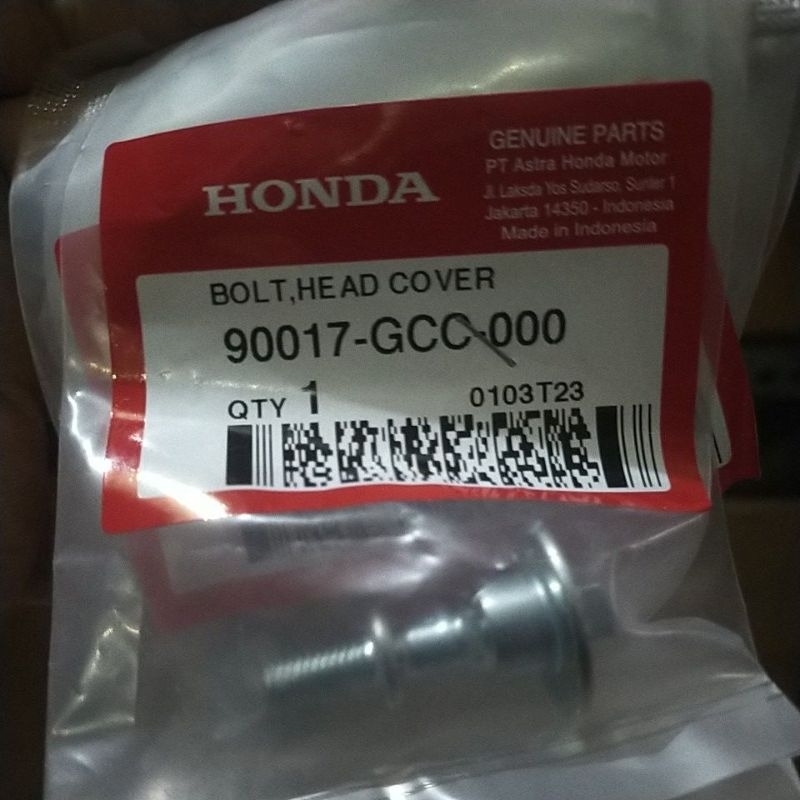 90017-GCC-000 HGP AHM 100 ORIGINALBLOT HEAD CAVER BAUD TUTUP HEAD HONDA BEAT FI BEAT ESP ORI AHM 900
