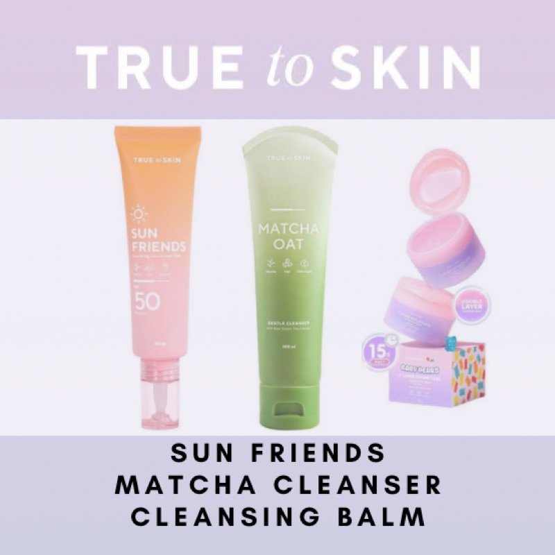 True To Skin Matcha Oat Gentle Cleanser | True To Skin Sun Friends