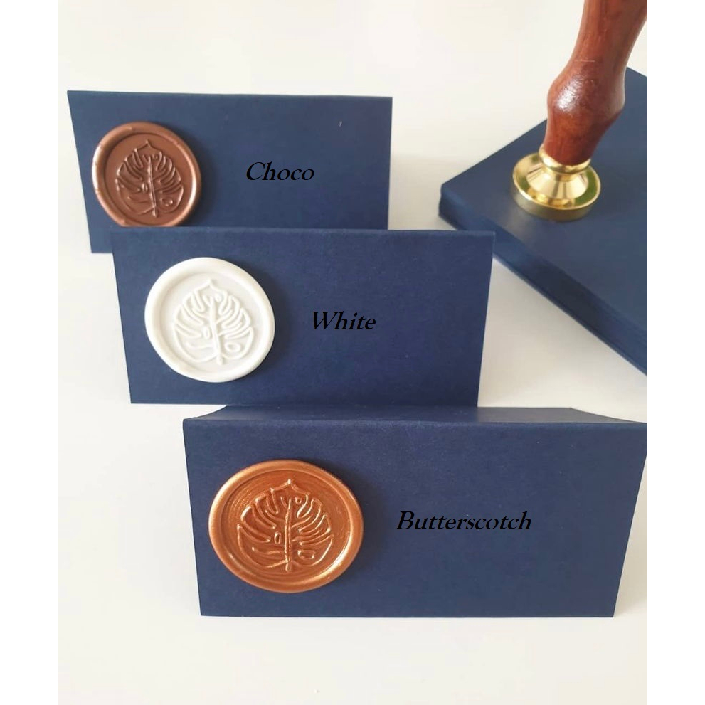 MONSTERA 1 Pieces Wax seal coinbulat sticker instan segel vintage undangan / DIY Hampers / Wax Octagon GUN