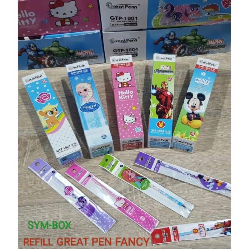 

Refill Pulpen tinta hitam motif boneka random harga per kotak isi 20pc cuma