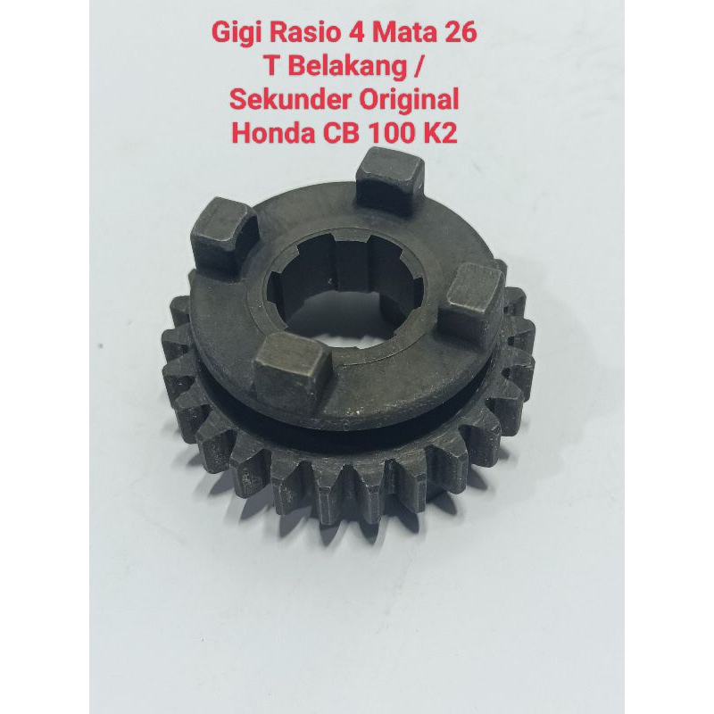 Gigi Rasio 4 CB K2 Original Mata 26 T PNP Honda CB 100 CB 125 CB100 CB125 Gir Ger Gear Ratio Transmi