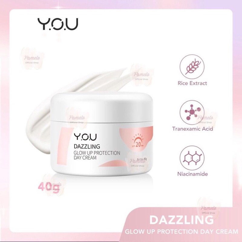 YOU Dazzling Glow Up Protection Day Cream 40 Gr