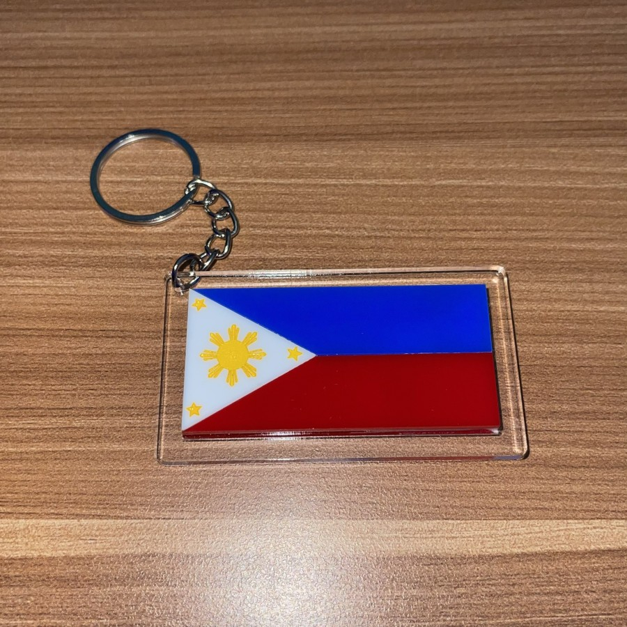 Gantungan Kunci Bendera Filipina Flag of the Philippines Timbul MURAH