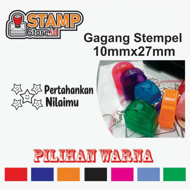 

Stampel penilaian bintang/ukuran 1cmx2,7cm/gantungan kunci
