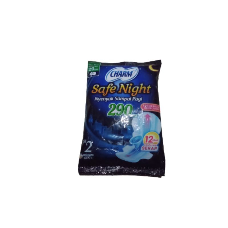 CHARM SAFE NIGHT PEMBALUT ISI 2 /SACHET