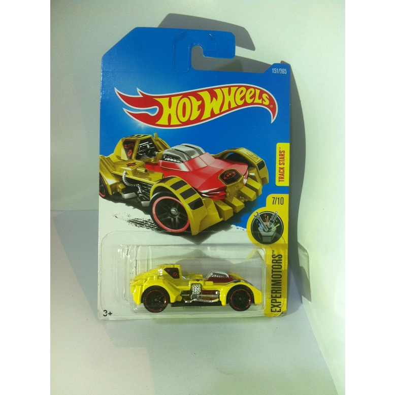 Hot Wheels. 2017 Experimotors Mini Collection - 7. Turbot. Yellow by MATTEL