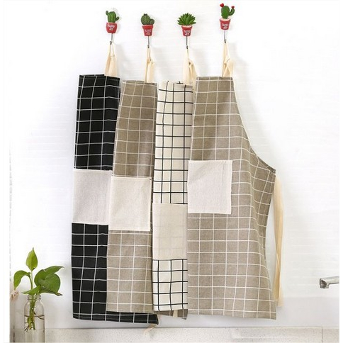 APRON CELEMEK MASAK CELEMEK KAIN KATUN APRON MASAK KOREA HOME APRON
