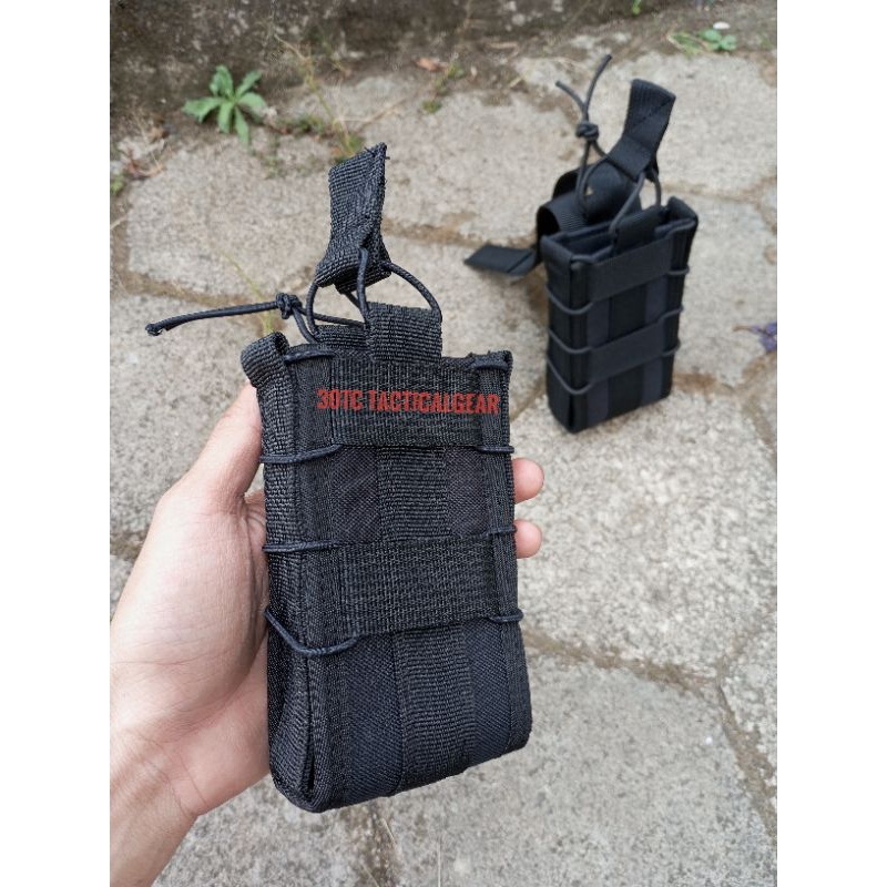 Pouch Magazine Molle Single Tactical Elastic Sarung Magazen single emerson Tas Tempat Magasen Mag Po