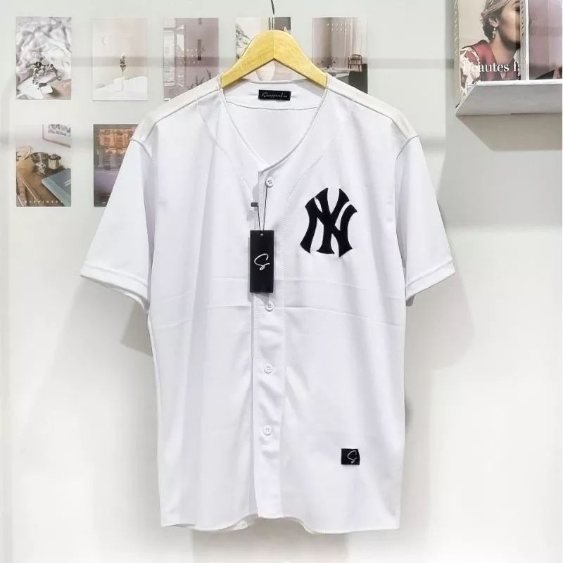 Baju jersey baseball | Kaos Baseball Putih | baseball Pria dan wanita