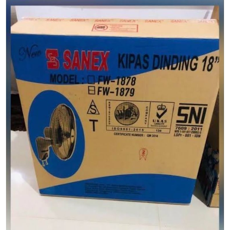 kipas dinding sanex 18 in