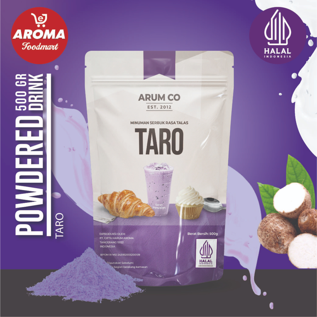 

Arum Co Bubuk Taro 500gr / Minuman Serbuk Taro Bubuk Taro Powder